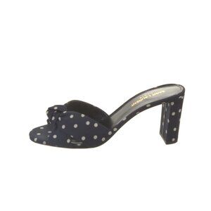 Saint Laurent Polka Dot Heeled Sandals
